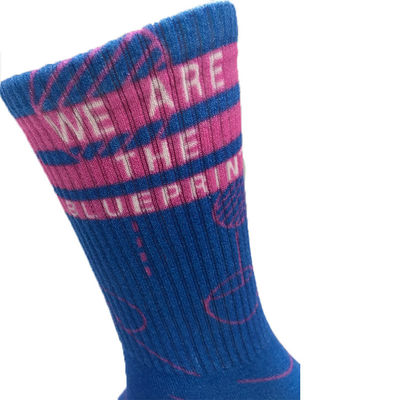 Носки из 80% хлопка с расчесыванием OEM Custom Design Logo Unisex Модные дышащие носки
