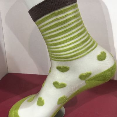 Пахта нейлон комфортные вязаные стеклянные носки для женщин Custom Logo OEM 35-40 женский размер