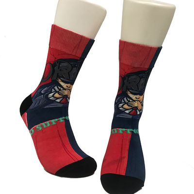 Мужские 3D-печать Digital Sublimation носки с дизайном логотипа в обычном стиле