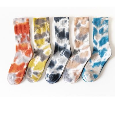 UNISEX 37-44 EU размер галстук краситель тонкий цвет конфеты печать на заказ хлопчатобумажные спортивные носки