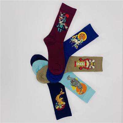 Женские Organic Cotton Socks Standard Thickness Breathable Cute Print Long Socks Женские натуральные хлопковые носки стандартной толщины