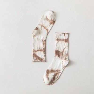 20 цветов Crew Oem Tie Dye Unisex носки Пахта Полиэстер Спандекс Спортивные носки Прямая поставка