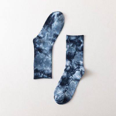 20 цветов Crew Oem Tie Dye Unisex носки Пахта Полиэстер Спандекс Спортивные носки Прямая поставка
