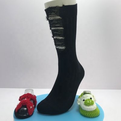 Напечатать Узоры хлопчатобумажной нищий черный экипаж свободные носки для мужского повседневного удобного ношения